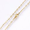 304 Stainless Steel Cable Chains Necklaces MAK-L015-36B-1