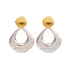 304 Stainless Steel Dangle Stud Earrings EJEW-K296-02GP-06-2