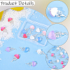 20Pcs 5 Colors Alloy Resin Pendants FIND-BM0001-61S-6