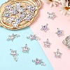 12Pcs 3 Colors Glass Pendants GLAA-YW0004-63A-5