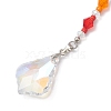 Angel Glass & Alloy Pendant Decorations HJEW-JM02092-5