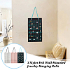 3Pcs 3 Styles Felt Wall-Mounted Jewelry Hanging Rolls AJEW-OC0005-49-6