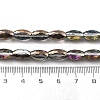 Electroplate Transparent Glass Beads Strands EGLA-M032-02A-FR-3