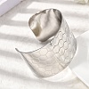 316L Surgical Stainless Steel Cuff Bangles BJEW-D454-01A-P-3