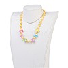 Acrylic Beads Kids Necklaces NJEW-JN02235-02-3