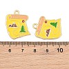 Alloy Enamel Pendants AL-CBA6AEB-09G-02-3