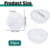 22Pcs Openable Transparent Plastic Big Pendants FIND-DC0008-27-2