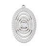 304 Stainless Steel Pendant Cabochon Settings STAS-L313-07P-1