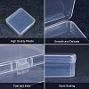 Transparent Plastic Bead Containers CON-BC0004-62-5