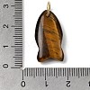 Natural Tiger Eye Pendants G-A297-01G-10-3