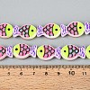 Dyed & Heated Glass Enamel Beads GLAA-T023-45F-4