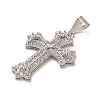 Brass Micro Pave Cubic Zirconia Pendants KK-K355-47P-2