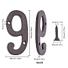 Iron Home Address Number AJEW-WH0126-24I-2