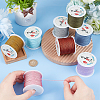   8 Roll 8 Colors Nylon Chinese Knotting Cord OCOR-PH0001-95-5