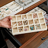 18 Grids Rectangle Wood Covered with Velvet Jewelry Trinket Display Trays AJEW-WH20054-062H-01-6