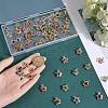 80Pcs 8 Colors Rhinestone Pendants IFIN-SC0001-68-3