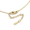 304 Stainless Steel Twist Stick Pendant Cable Chain Necklaces NJEW-H044-08G-3