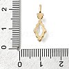 Brass Glass Pendants KK-U061-20G-02-3