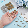 120Pcs 2 Colors Tibetan Style Alloy Chandelier Components Links FIND-GO0003-39-3
