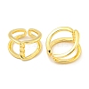 Brass Cuff Earrings EJEW-C104-133G-2