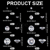 160Pcs 8 Styles Cubic Zirconia Cabochons ZIRC-PH0001-52-2