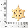 304 Stainless Steel Pendants LS-STAS-Z120-01F-G-3