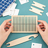 AHANDMAKER 2 Sets 2 Styles Wooden Knitting Tools Set TOOL-GA0001-35-3