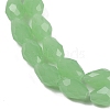 Electroplate Imitation Jade Glass Beads Strands EGLA-N013-J6mm-D04-3