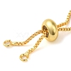 Rack Plating Adjustable Brass Box Chain Slider Bracelet Making KK-M285-03G-2