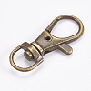 Zinc Alloy Swivel Lobster Claw Clasps X-PALLOY-WH0011-01AB-3
