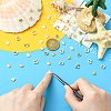 45Pcs 9 Styles Alloy Enamel Shell Shape Cabochons MRMJ-CJ0001-39-4