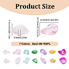 84G 7 Colors Spray Painted Transparent Glass Beads Strands GLAA-GO0001-18-2