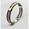 Imitation Leather Multi-strand Bracelets for Women Men WG7AE3D-08-1