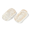 Spray Painted Transparent Glass Connector Charms X1-GLAA-H035-06-3