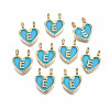 Alloy Enamel Charms ENAM-T012-02E-RS-1