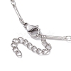 Brass Bar Link Chain Necklaces NJEW-JN04748-02-5