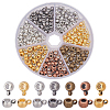 210Pcs 7 Colors Tibetan Style Tube Bails TIBE-WR0001-02-1