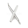 304 Stainless Steel Letter Connector Charms STAS-M108-01P-24-1