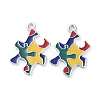 Enamel Alloy Pendants X-ENAM-G192-03P-1