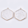 Natural Quartz Crystal Pendants G-T112-19G-2