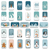 50Pcs Christmas PVC Self-Adhesive Stickers WINT-PW0001-006-5