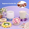 DIY Floral Coaster Display Decoration Crochet Kit PW-WGF240C-01-2