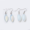 Natural & Synthetic Gemstone Dangle Earrings EJEW-F162-F-2