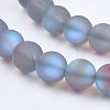 Synthetic Moonstone Beads Strands G-F430-02-6mm-3