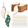   DIY Blank Twist Drop Earring Making Kit DIY-PH0013-40-1