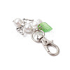 Flower Angel ABS Plastic Imitation Pearl & Acrylic Pendant Decorations HJEW-JM02989-4