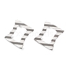 304 Stainless Steel Stud Earring Findings STAS-P357-02P-2