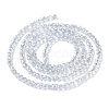 Transparent Electroplate Glass Beads Strands GLAA-H021-01A-PL03-5