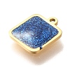 Ion Plating(IP) 304 Stainless Steel Sequins Enamel Charms STAS-P371-076G-2