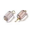 Half Plated Glass Charms KK-P242-23G-01-2